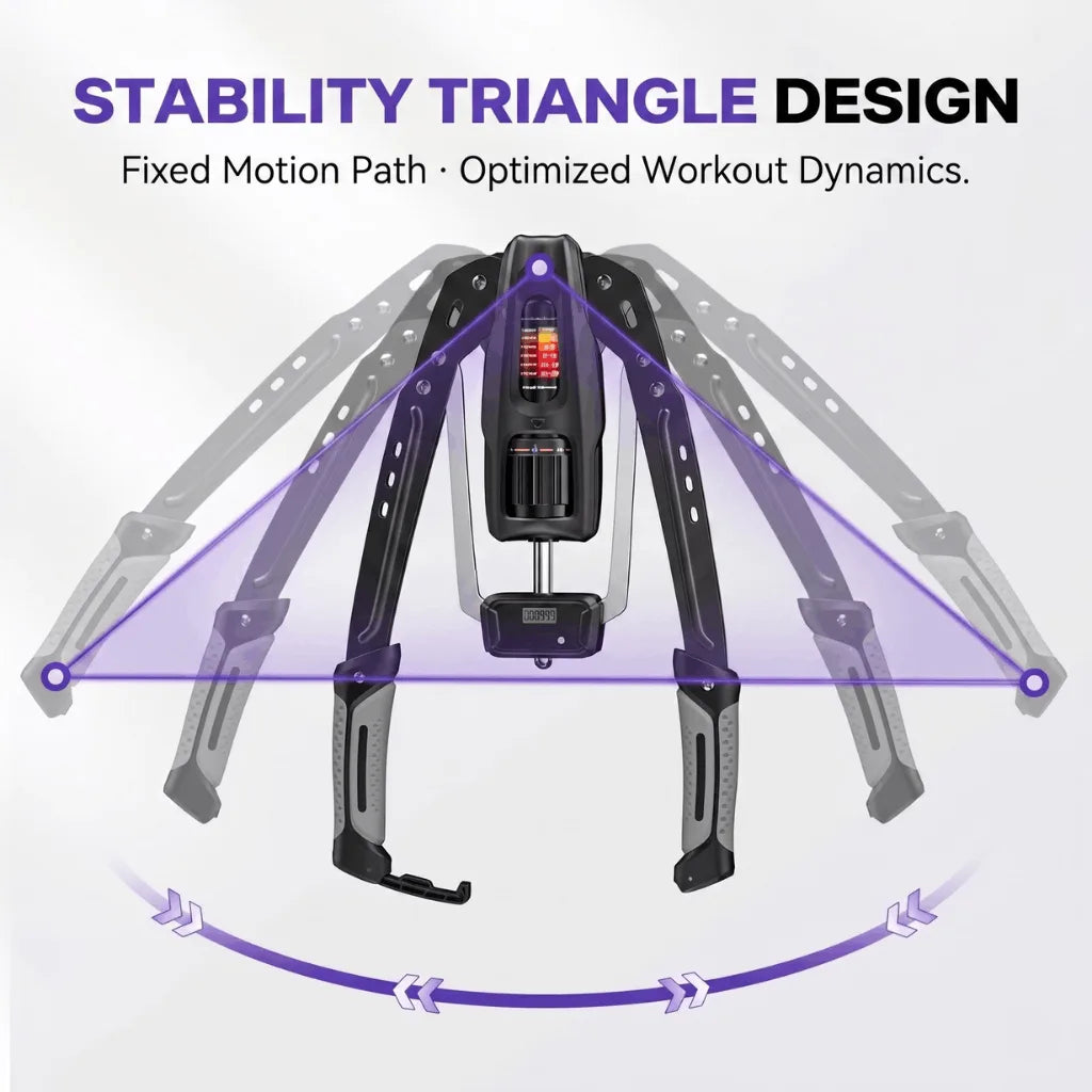 Hydraulic Upper Body Trainer — Adjustable 22-440 lbs Resistance