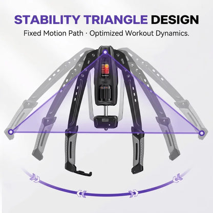 Hydraulic Upper Body Trainer — Adjustable 22-440 lbs Resistance