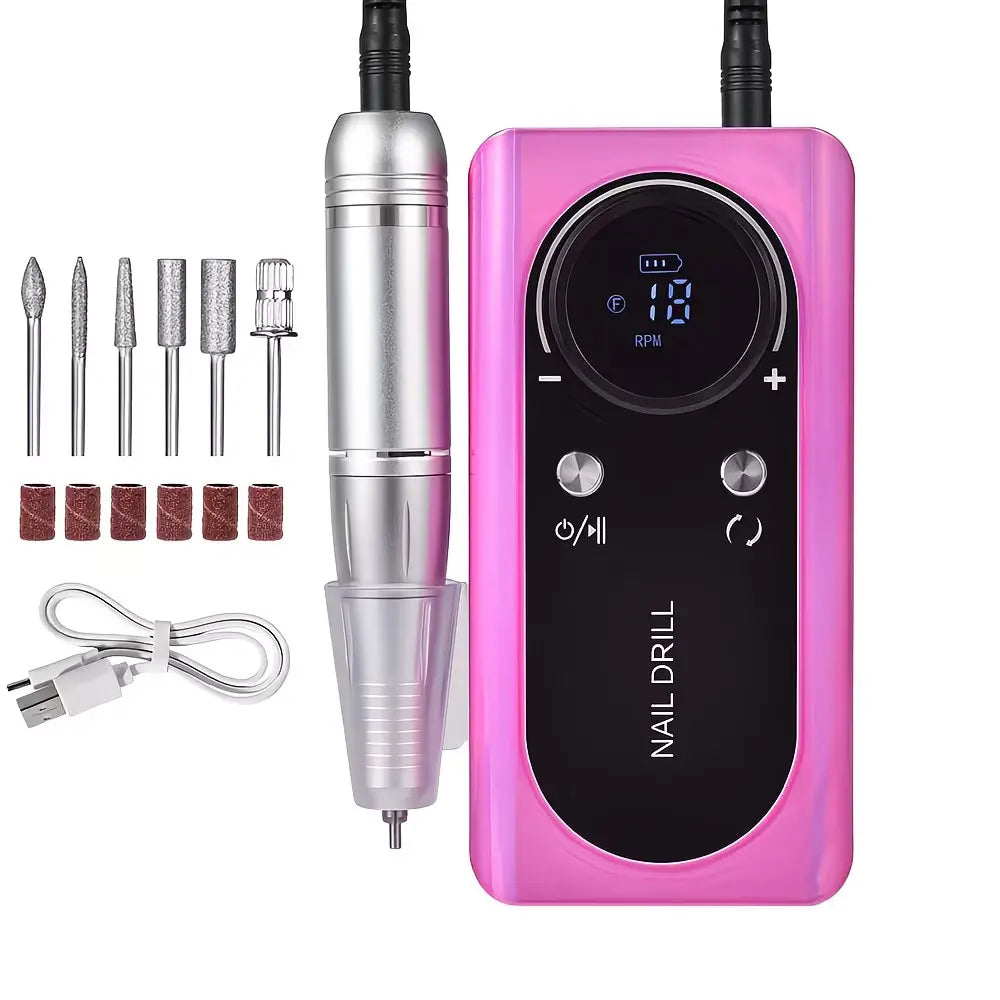 High-Performance Portable Nail Drill, 45000 RPM Professional E-File