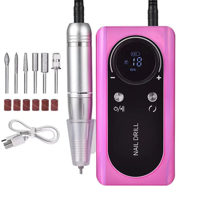 High-Performance Portable Nail Drill, 45000 RPM Professional E-File