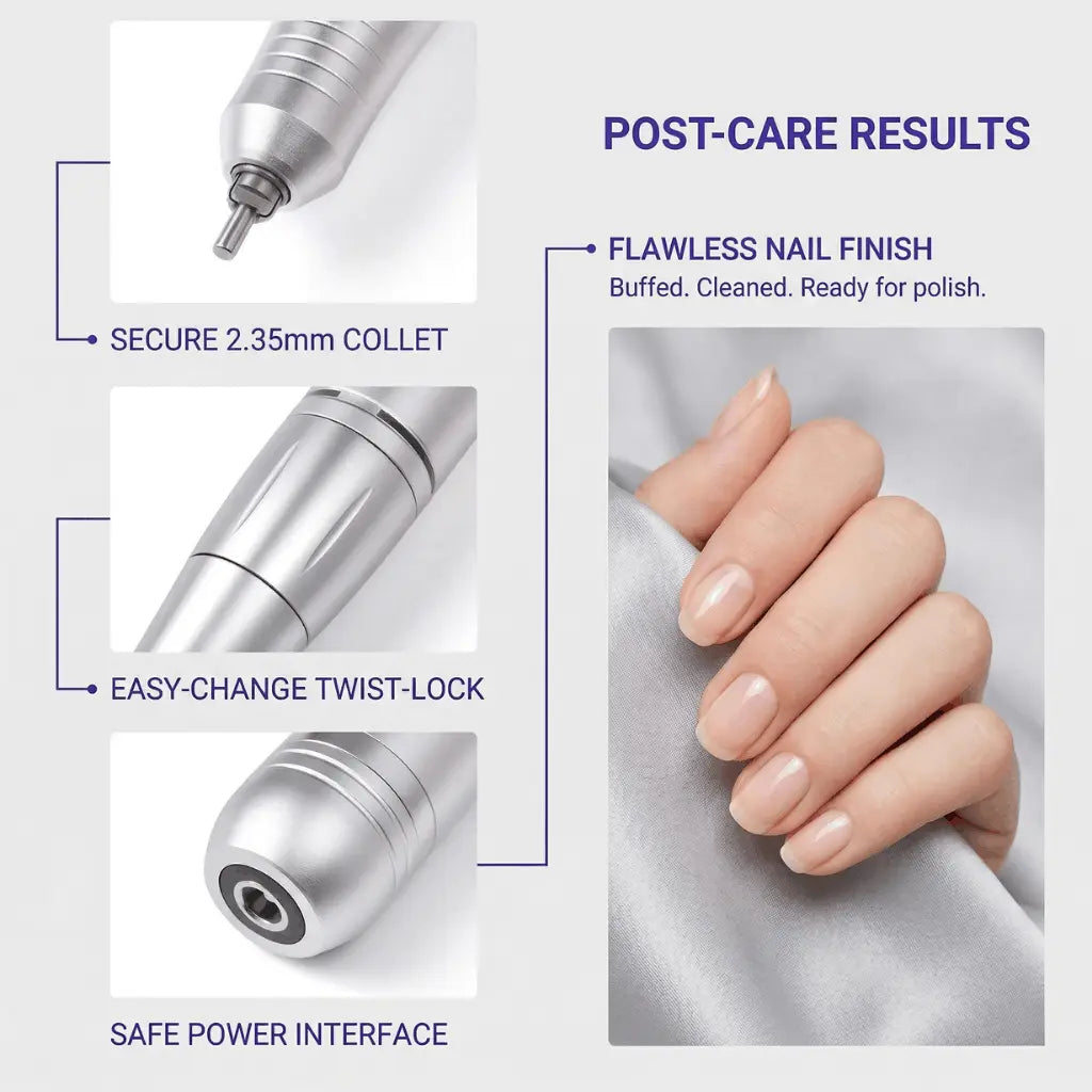 High-Performance Portable Nail Drill, 45000 RPM Professional E-File