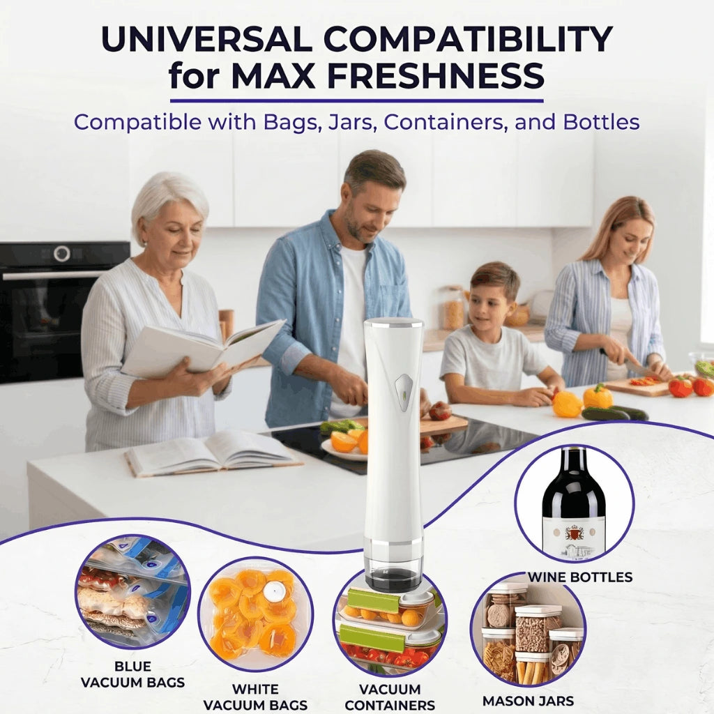 Portable Wireless Vacuum Sealer System — Complete 35-Piece Set