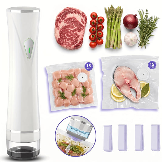 Portable Wireless Vacuum Sealer System — Complete 35-Piece Set