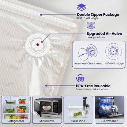 Portable Wireless Vacuum Sealer System — Complete 35-Piece Set