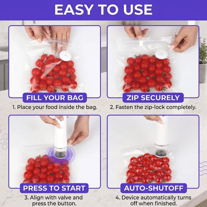 Portable Wireless Vacuum Sealer System — Complete 35-Piece Set